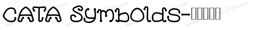 CATA Symbolds字体转换
